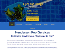 Tablet Screenshot of aopools.com